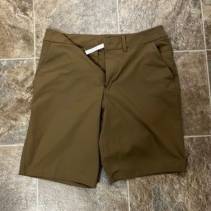 Lululemon shorts, tan, hardly worn, like new